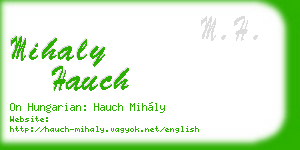 mihaly hauch business card